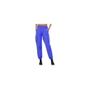 Alo Yoga Women's It Girl Cargo Jogger Pant Royal Blue Sz S